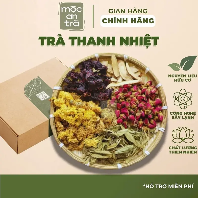 Trà Thanh Nhiệt Mộc An Trà (Hộp 10/20/30 Gói) – Trà Thảo Mộc 5 Vị Thanh Lọc Cơ Thể, Mát Gan, Giải Nhiệt, Đẹp Da, Dễ Ngủ - Main image