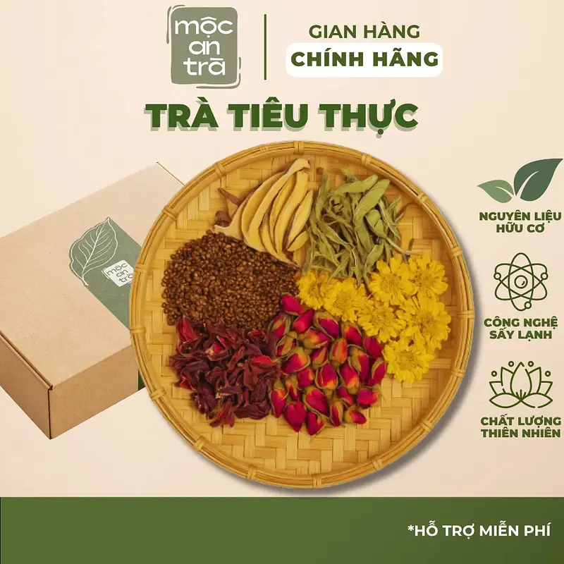 Trà Tiêu Thực Giảm Cân Tự Nhiên, Tiêu Mỡ Bụng, Thanh Lọc Cơ Thể, Điều Hòa Chuyển Hóa, Dễ Uống - Main image